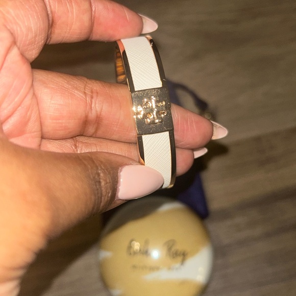 Tory Burch Gold & White Kira Bracelet - Picture 7 of 7